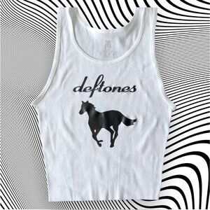 Deftones Band Unisex Cropped Tank